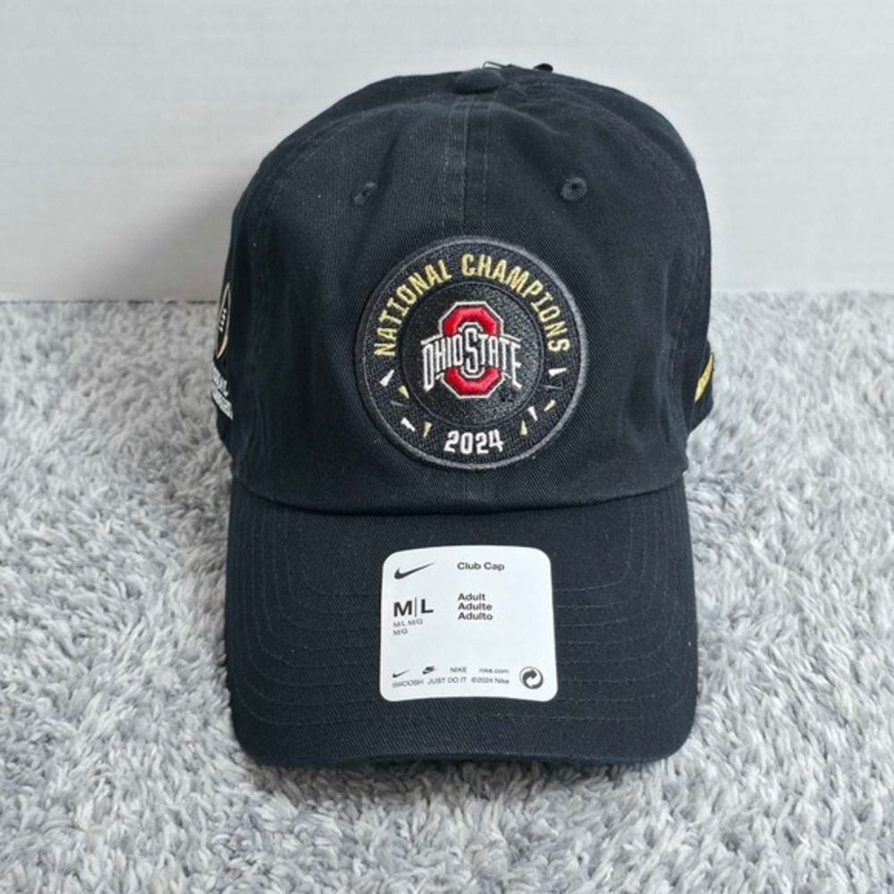 Nike Ohio State Buckeyes 2024 National Champions Adjustable Hat Cap Medium/Large